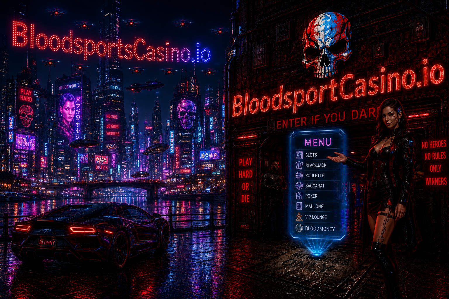 Cyberpunk social casino